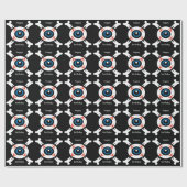 Eyeball-and-Crossbones Geschenkpapier (Flach)
