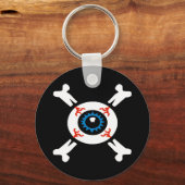 Eyeball-and-Crossbones Schlüsselanhänger (Vorderseite)