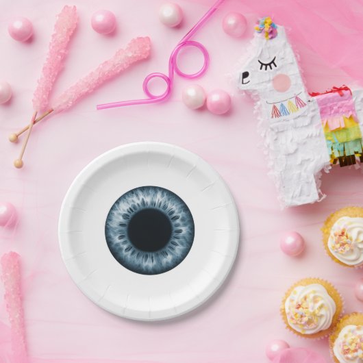 Eyeball Blue Iris auge lustiger Pranke Witz Hallow Pappteller (Party)