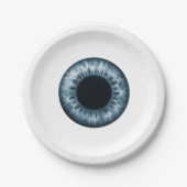 Eyeball Blue Iris auge lustiger Pranke Witz Hallow Pappteller (Vorderseite)