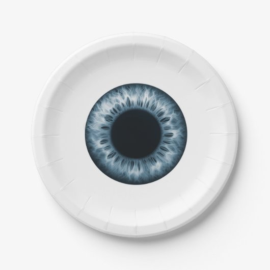 Eyeball Blue Iris auge lustiger Pranke Witz Hallow Pappteller (Vorderseite)
