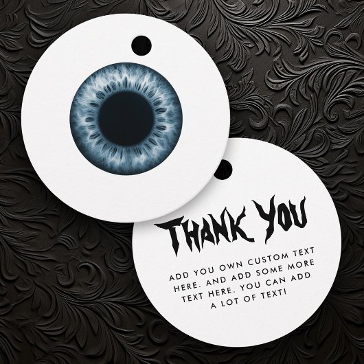 Eyeball Blue Iris Halloween vielen Dank Geschenkanhänger