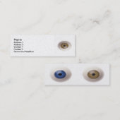 Eyeball Business Card Mini Visitenkarte (Vorne/Hinten)