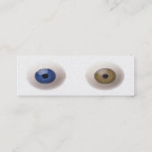 Eyeball Business Card Mini Visitenkarte (Rückseite)