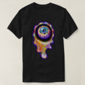 Eyeball Cry Rainbow Tears Graffiti Paint Tropfen T-Shirt (Design vorne)
