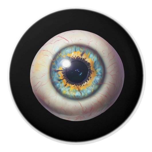 Eyeball Door Pull Keramikknauf (Vorderseite)