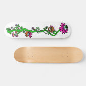 Eyeball Floral Custom Skateboard (Horizontal)