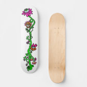 Eyeball Floral Custom Skateboard (Vorderseite)