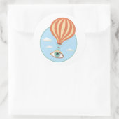 Eyeball Hot Air Ballon Sticker (Tasche)