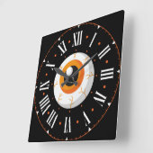 Eyeball in römischen Zahlen Quadratische Wanduhr (Winkel)