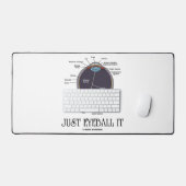 Eyeball It Human Eye Anatomy Geek Rat Schreibtischunterlage (Tastatur & Maus)