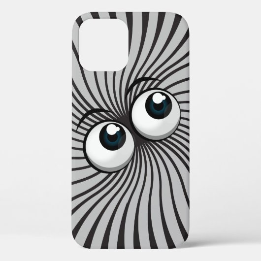 Eyeball Mania auf grau Case-Mate iPhone Hülle (Rückseite)