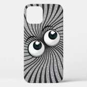 Eyeball Mania auf Polka-Punkten Case-Mate iPhone Hülle (Rückseite)