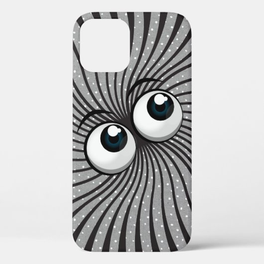 Eyeball Mania auf Polka-Punkten Case-Mate iPhone Hülle (Rückseite)