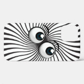 Eyeball Mania auf weiß Case-Mate iPhone Hülle (Rückseite (Horizontal))
