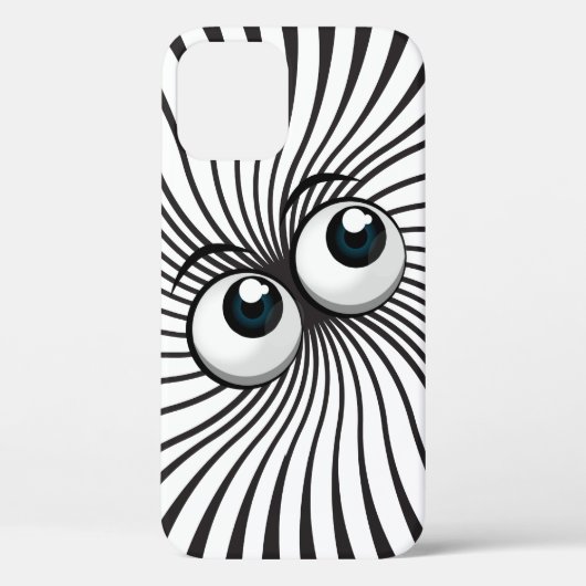 Eyeball Mania auf weiß Case-Mate iPhone Hülle (Rückseite)