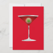 Eyeball Martini Boos Booze Party Einladung (Rückseite)
