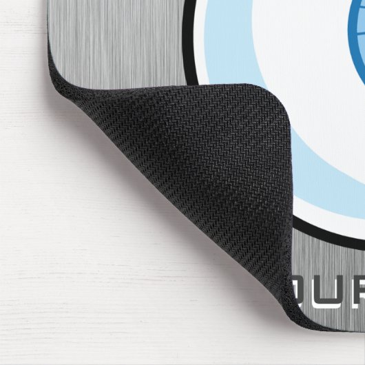 Eyeball; Metallaussehen Mousepad (Ecke)