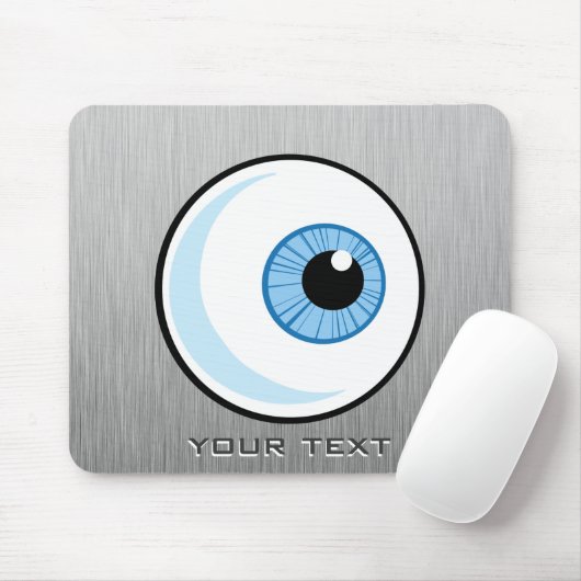 Eyeball; Metallaussehen Mousepad (Mit Mouse)