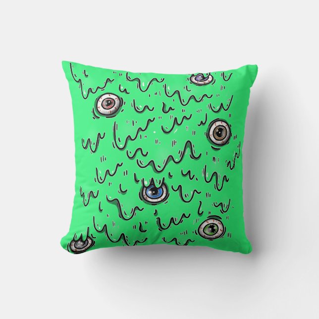 Eyeball Monster Kissen (Vorderseite)