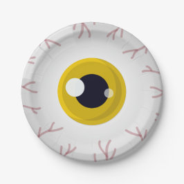 Eyeball Paper Plate Halloween-Party Tableware Pappteller