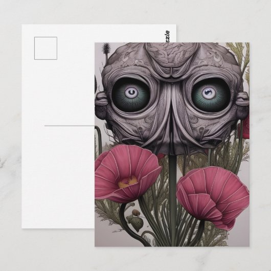 Eyeball Pflanze Postkarte (Vorne/Hinten)