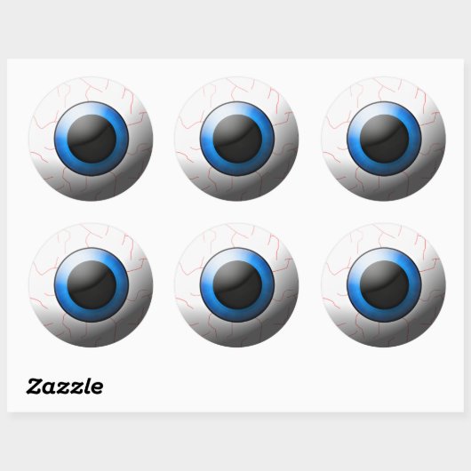 Eyeball Sticker Halloween Deco (Blatt)