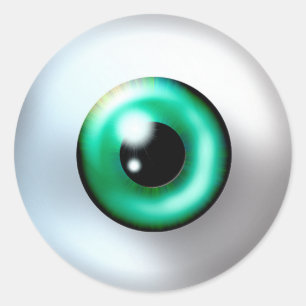 Eyeball-Sticker Runder Aufkleber
