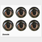 Eyeball-Sticker Runder Aufkleber (Blatt)