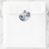 Eyeball-Sticker Runder Aufkleber (Tasche)