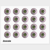 Eyeball-Sticker Runder Aufkleber (Blatt)