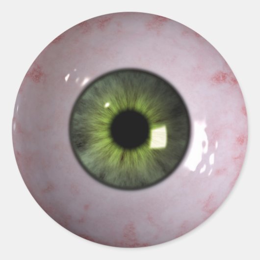Eyeball-Sticker Runder Aufkleber (Vorderseite)
