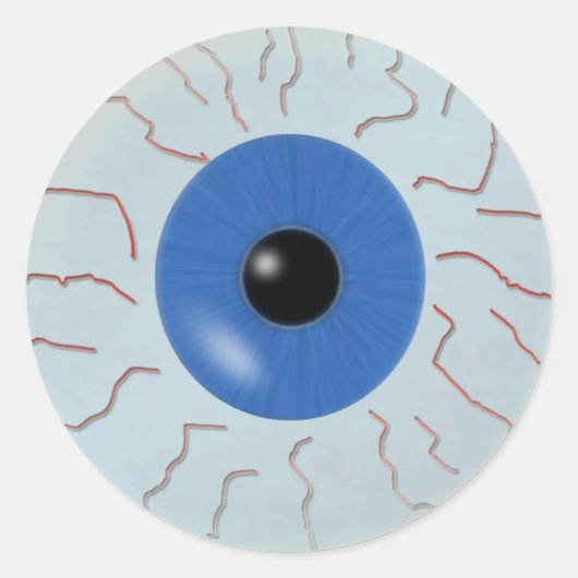 Eyeball-Sticker Runder Aufkleber (Vorderseite)