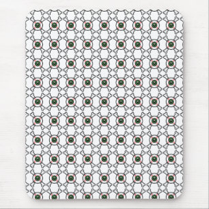 Eyeball und Crossbones (helle Hintergründe) Mousepad