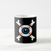 Eyeball und Crossbones Kaffeetasse (Mittel)