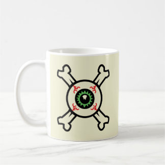 Eyeball und Crossbones Tasse