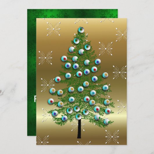 Eyeballbaum Einladung (Vorne/Hinten)