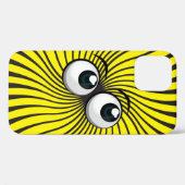 Eyeballmanie auf gelb Case-Mate iPhone hülle (Rückseite (Horizontal))