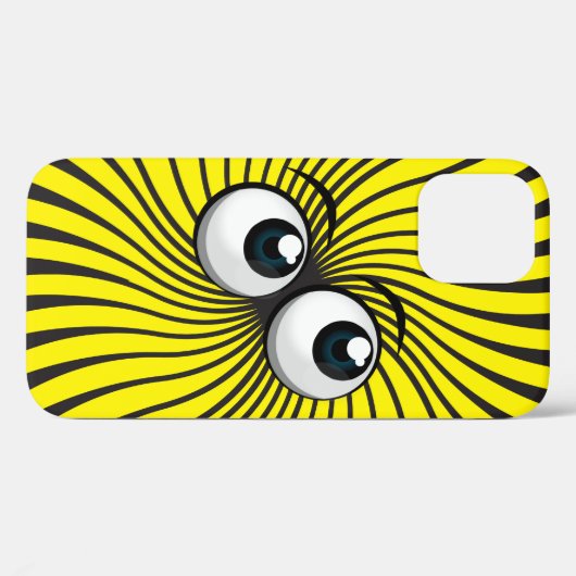 Eyeballmanie auf gelb Case-Mate iPhone hülle (Rückseite (Horizontal))