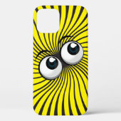 Eyeballmanie auf gelb Case-Mate iPhone hülle (Rückseite)