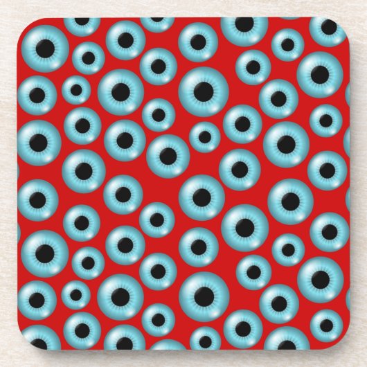 Eyeballs Getränkeuntersetzer (Vorderseite)