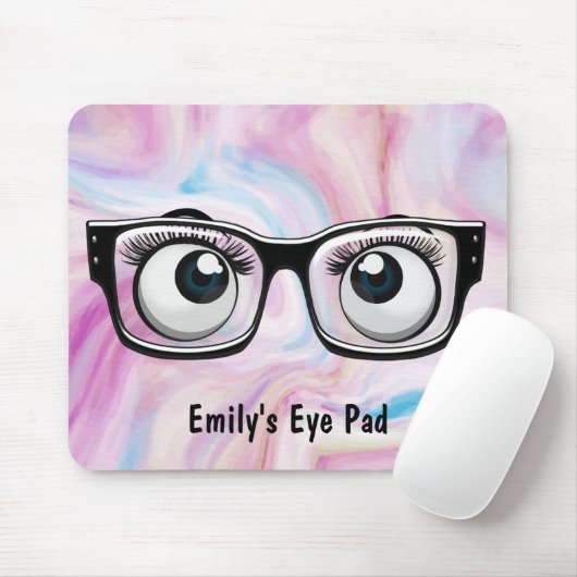 Eyeballs mit Eyeglasses Mouse Pad Mousepad (Mit Mouse)