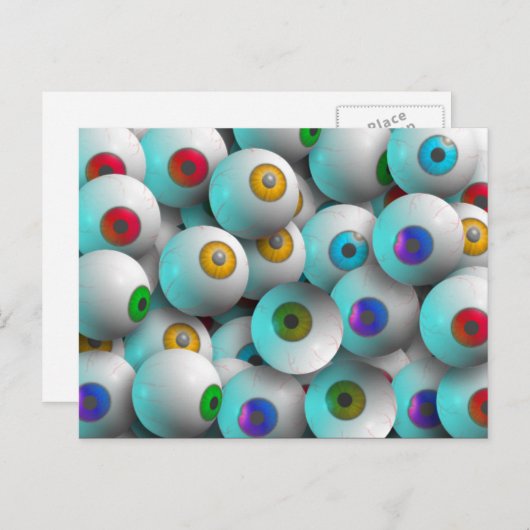 Eyeballs Postkarte (Vorne/Hinten)