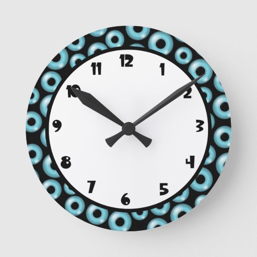 Eyeballs Runde Wanduhr (Vorderseite)
