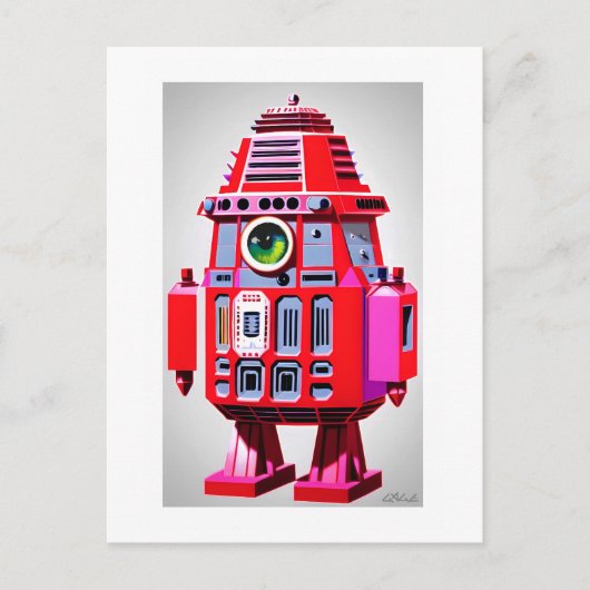 Eyebotics Ken Gage Sci-Fi Postkarte (Vorderseite)