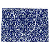 Eyebright Muster, William Morris große Geschenktas Geschenktüte (Rückseite)