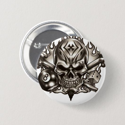 Eyebring-Schädel Button (Vorne & Hinten)