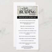 Eyebrow Aftercare Simple Black Platina Instruktion Dankeskarte (Vorne/Hinten)