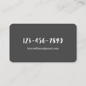 Eyebrow Brows Microblading Business Card Visitenkarte (Rückseite)