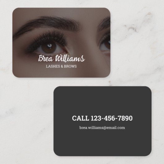 Eyebrow Brows Microblading Visitenkarte (Vorne/Hinten)